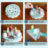 TinyChef – Lehrreich & unterhaltsam – Küchen-Set aus Holz mit Torte und Zubehör