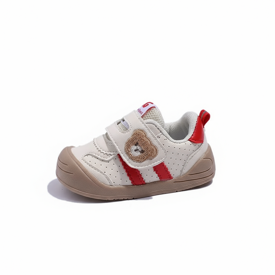 KinderMove – Robust og smidig - Velcro-sneakers med bjørnemotiv