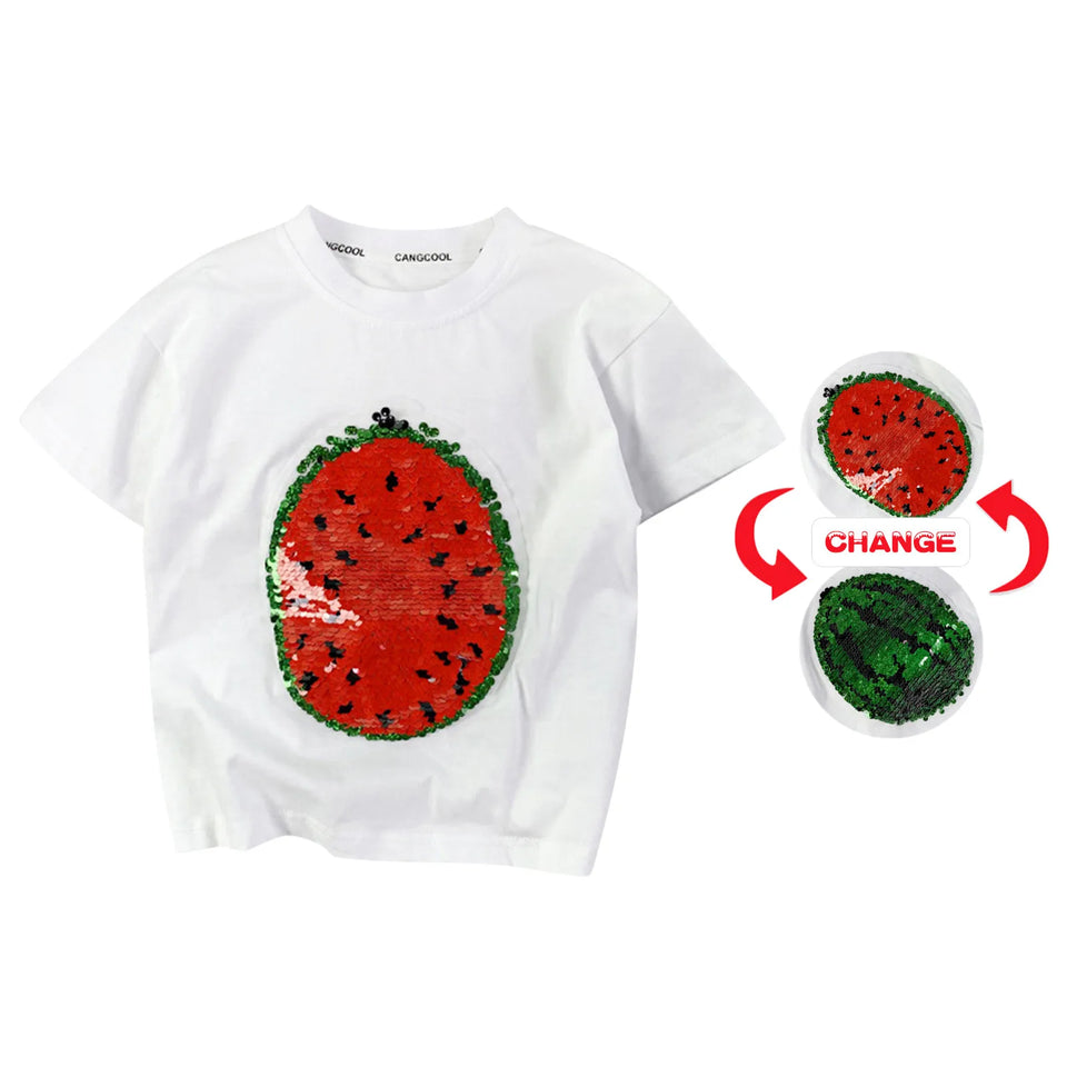 Mini Fashion™ - Funkeln & Umwandeln - Wassermelonen-T-Shirt