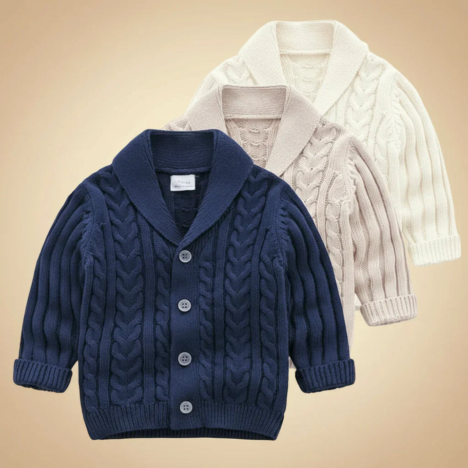 CozyCub – Komfortabel og moderigtig – strikket cardigan til børn