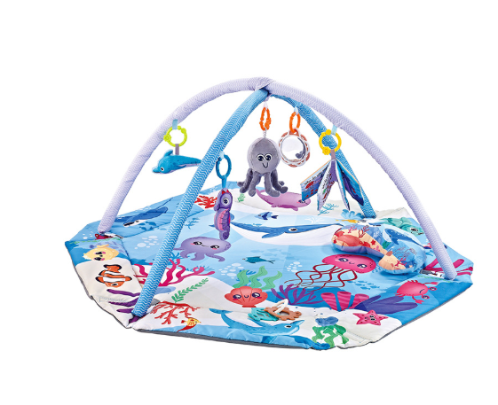 SensoryHaven – 8-in-1 Wachstum & Spiel – Baby-Spielmatte