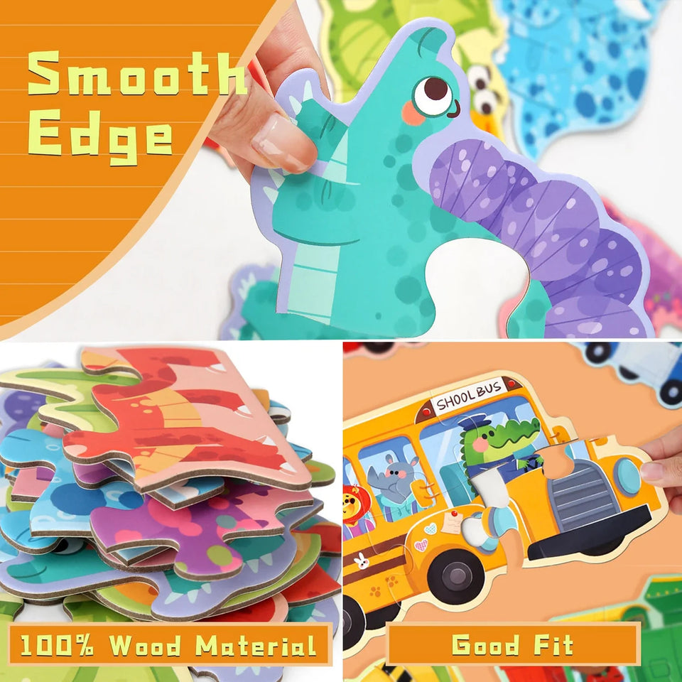 Woods™ - Feinmotorik und Kreativität - 6-in-1-Puzzle