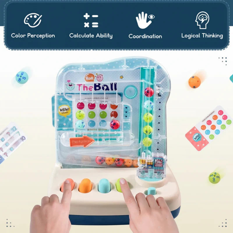 Montessori Math Track Game – Lernen & Logik – Kugelbahn-Spiel