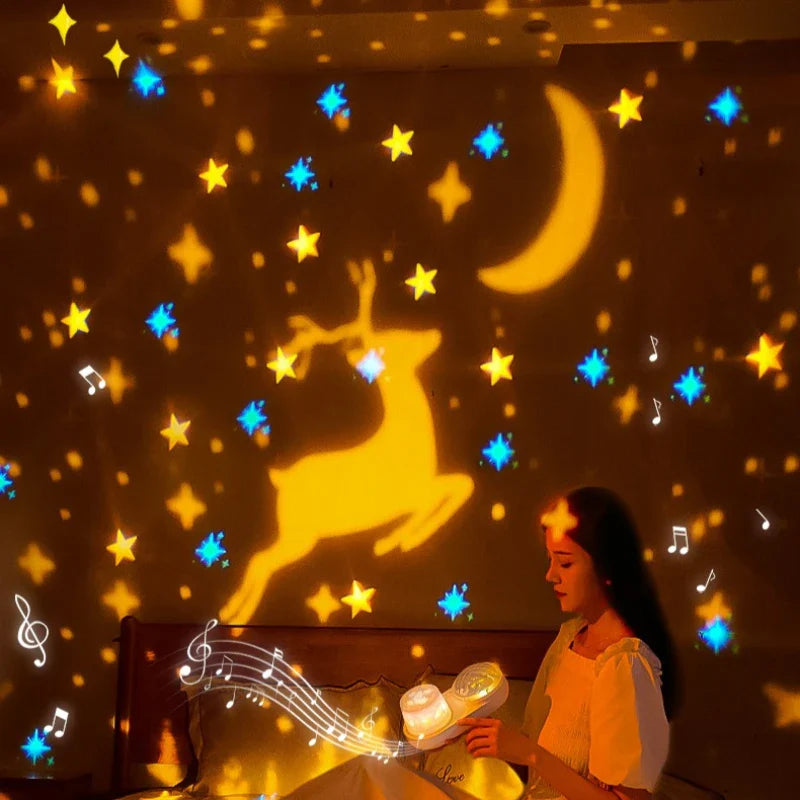 OceanGlow – Beruhigend & magisch – Nachtlicht mit Sternenhimmel-Projektion