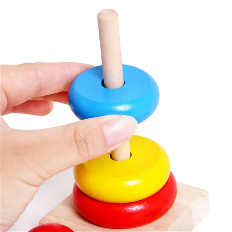Rainbow Stacker™ – Farverig tårnleg – Stabeltårn i træ