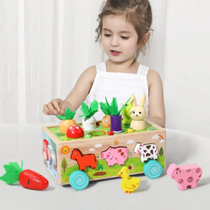 Woods™ - Formenspaß im Bollerwagen - Tiere und Gemüse-Puzzle