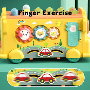 Cartoon Bus Toy™ - Bus voller Fantasie - Multifunktionales Spielzeugauto