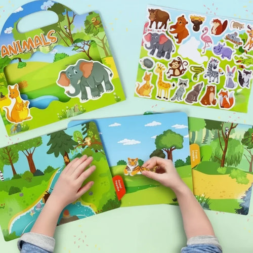 StickerFun – Farbenfroh und lehrreich - Wiederverwendbares Stickerbuch