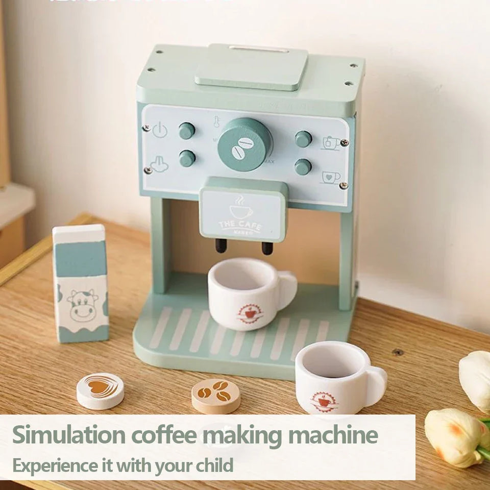 Woods™ - Masser af køkkensjov - Kaffesæt i træ til børn
