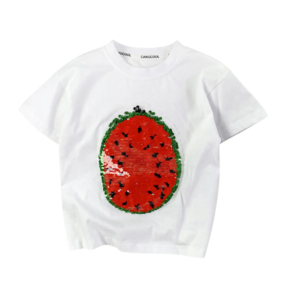 Mini Fashion™ - Funkeln & Umwandeln - Wassermelonen-T-Shirt