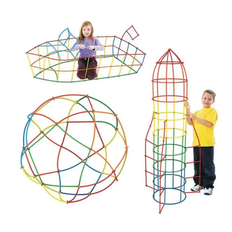 BuildPlay – Fantasie & Geschicklichkeit – Konstruktionsrohre mit Verbindungsstücken