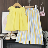 Sleeveless Tops & Pants – Weich & stilvoll – Sommer-Set für Kinder