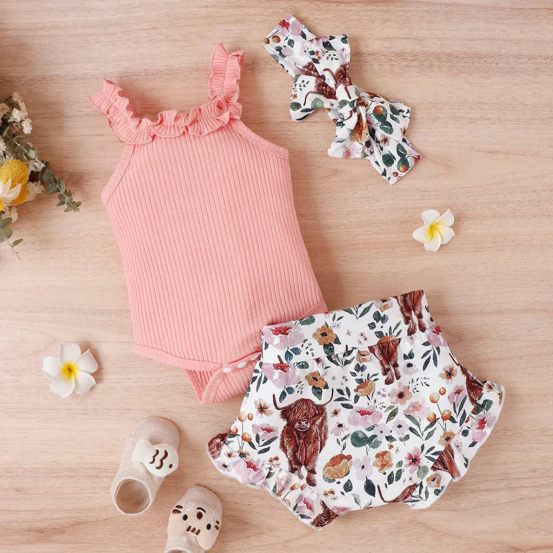 Baby Girl Summer Outfit – Süß & luftig – Baby-Kleidungsset