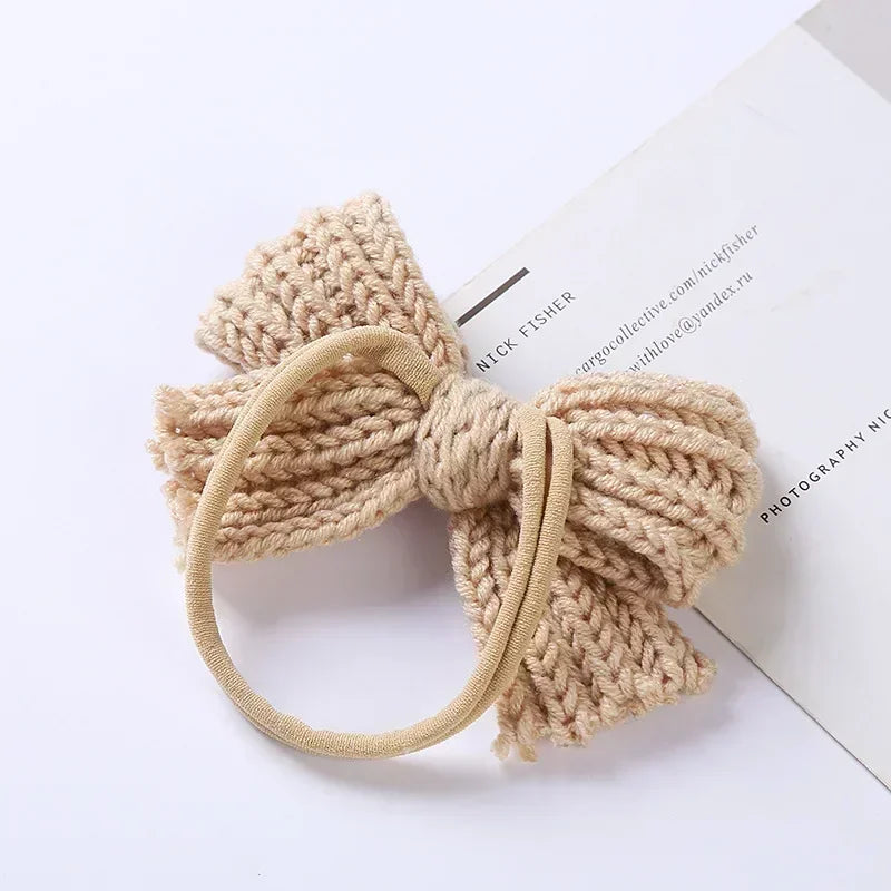 Mini Fashion™ - Süße Schleife - Gestricktes Haarband