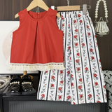 Sleeveless Tops & Pants – Weich & stilvoll – Sommer-Set für Kinder