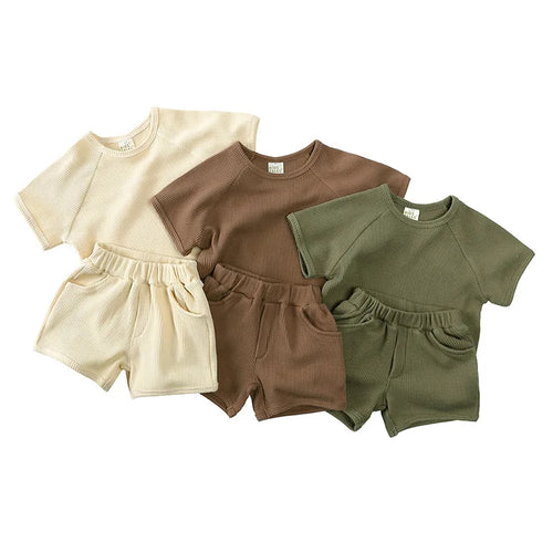 Mini Fashion™ - Kleidungsset aus Rippstoff für den Sommer