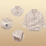 CozyCub – Bequem & Modisch – Gestrickter Kinder-Cardigan-Pullover