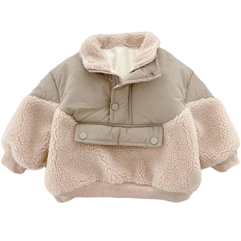 Mini Fashion™ - Super Varm - Fleece-lammeuldsjakke