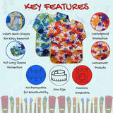 ArtEase – Farbenfroh & wasserabweisend – Malerschürze für Kinder