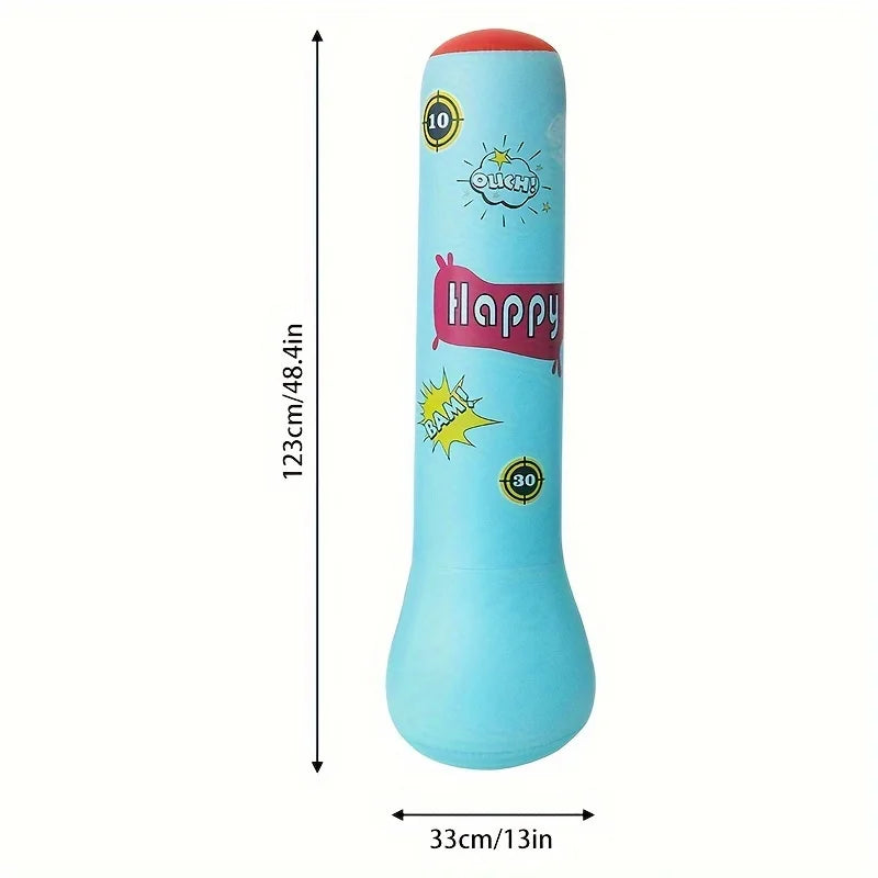 BopBag – Spaß & Aktivität – Aufblasbarer Boxsack mit Handschuhen