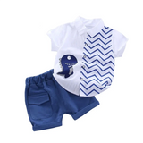 Mini Fashion™ - Dino t-shirt med shorts