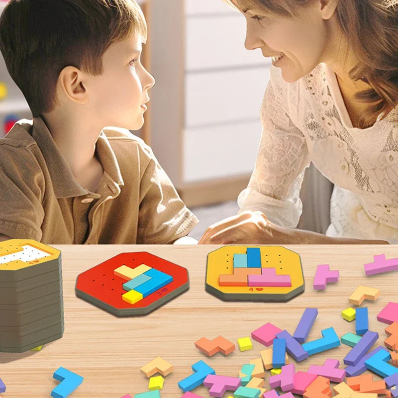 Colorful Tangram Puzzle™ - Kreativitet og læring - Tangram-puslespil
