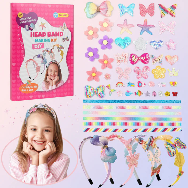 DIY Headband Making Kit – Kreativ & Verspielt – Haarband-Accessoire-Set