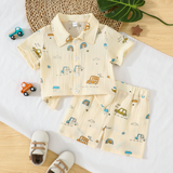 Dinosaur & Car Print Outfit – Cool & Verspielt – Sommer-Outfit