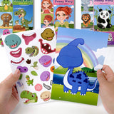 Funny Faces™ – Tierischer Spaß & Klebespaß – Wiederverwendbares Aufkleberbuch