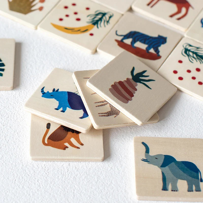 MemoryMatch – Holz & Lernspielzeug – Dschungel-Memory-Spiel