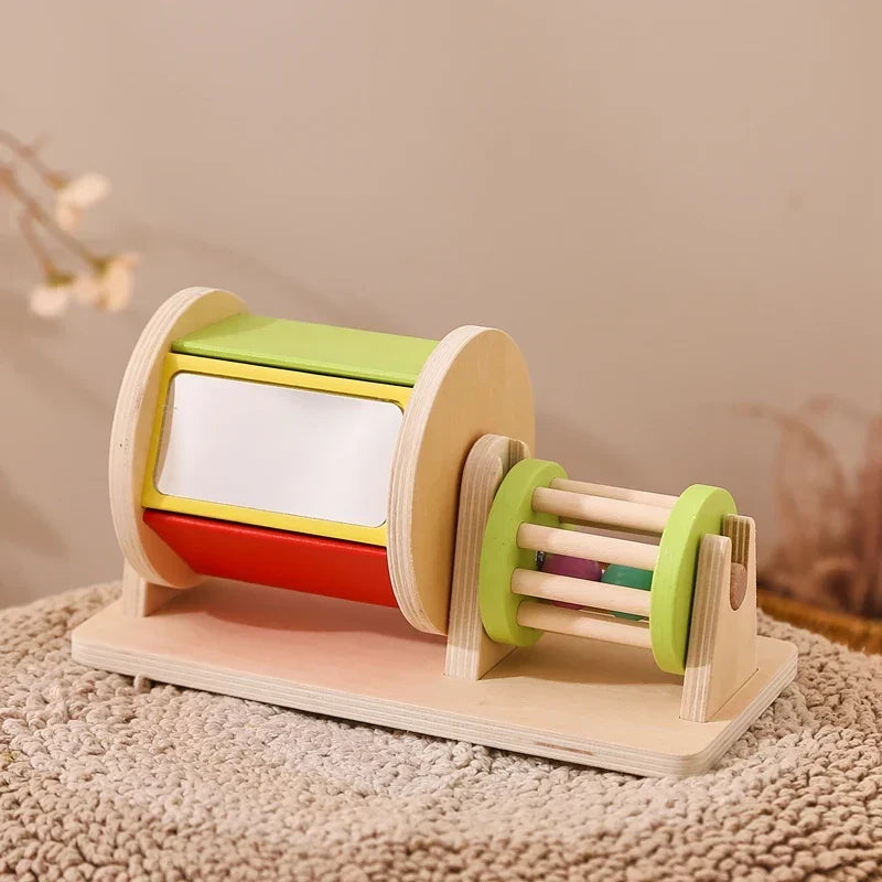 Sensory Drum™ – Farve- og formspil - Montessori-legetøj i træ