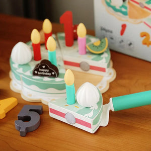 TinyChef – Lehrreich & unterhaltsam – Küchen-Set aus Holz mit Torte und Zubehör
