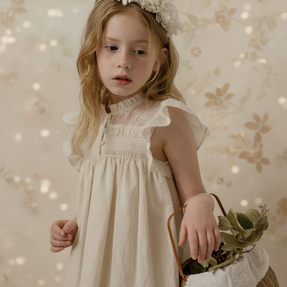 Sleeveless Dress – Elegant & bequem – Kleid mit Spitzenkragen