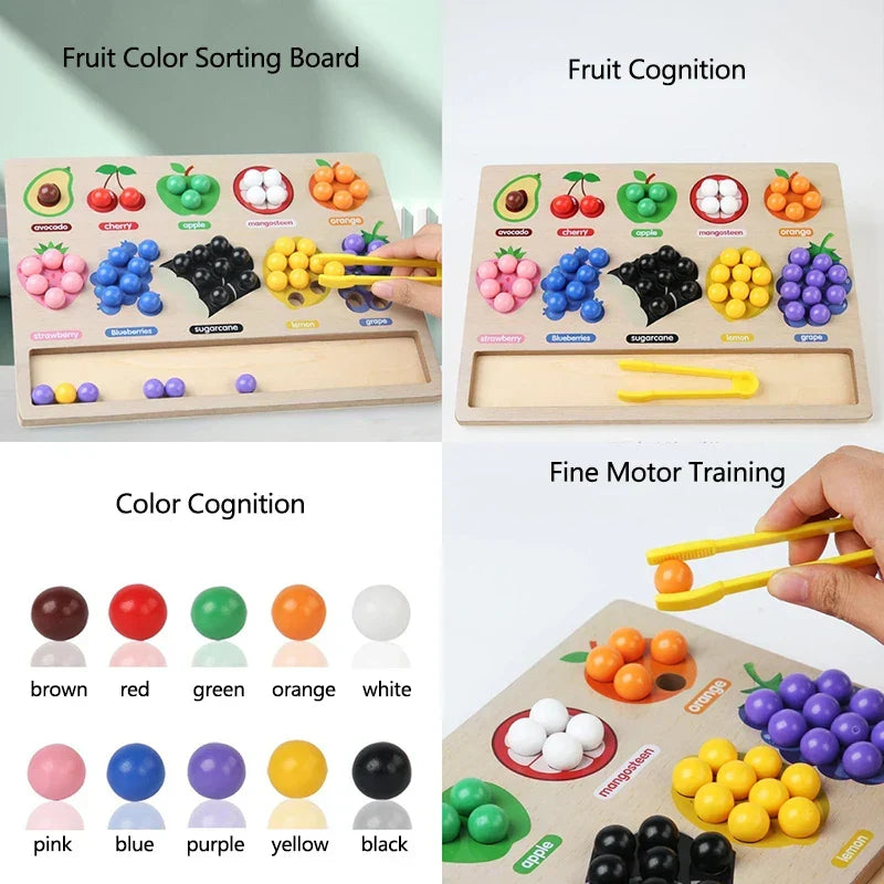 Toddler Clips™ - Frugt- og formmatchning - Sorteringsspil