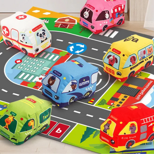 Car play mat™ - Cartoon-Abenteuer - Auto-Spielmatte