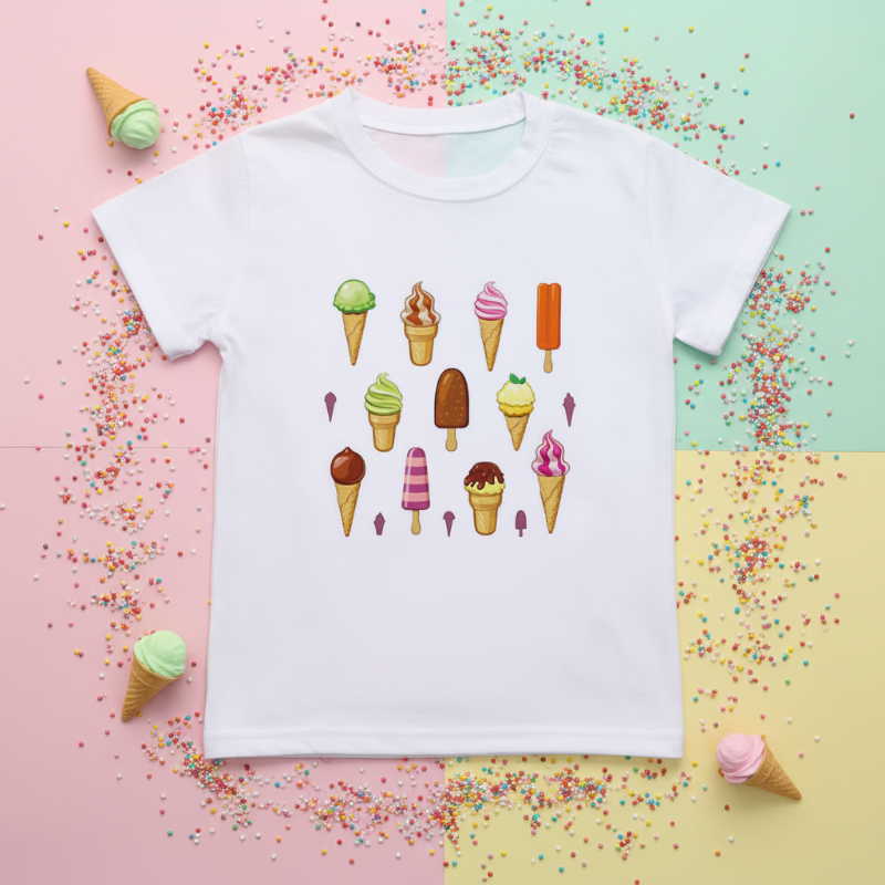 Boys & Girls Summer Tee – Bequem & Verspielt – Kinder-T-Shirt mit lustigem Aufdruck