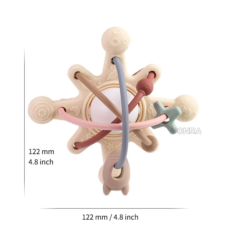 Sensory Rattle Ball™ – Sanfter Greifspaß – Baby-Silikon-Zahnspielzeug