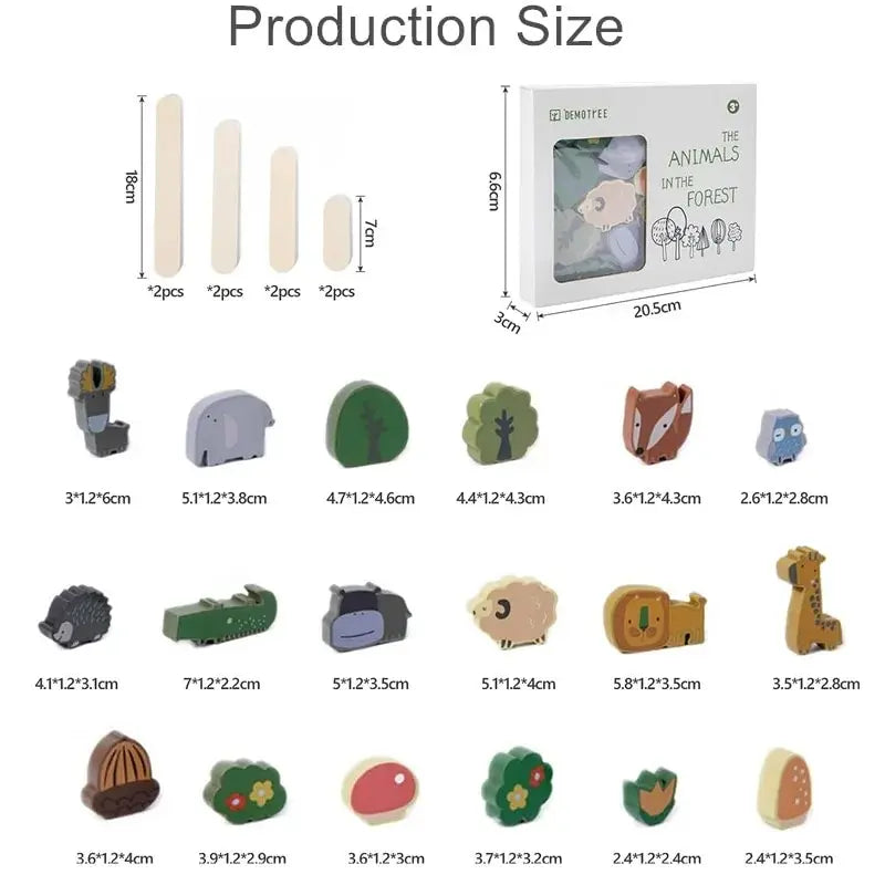 Animal Stackers™ - Intelligentes Stapeln - Holz Tiere Stapeln Spielzeug