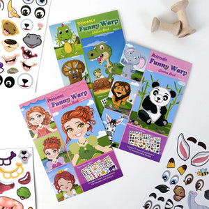 Funny Faces™ – Tierischer Spaß & Klebespaß – Wiederverwendbares Aufkleberbuch