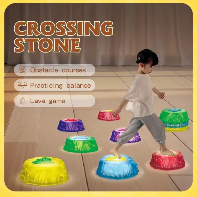 Crossing Stones™ - Springen & Balancieren - Leuchtende Balance-Steine