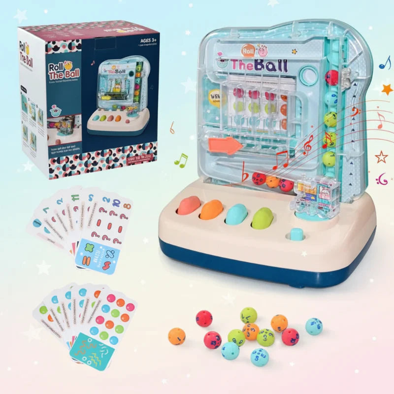 Montessori Math Track Game – Lernen & Logik – Kugelbahn-Spiel