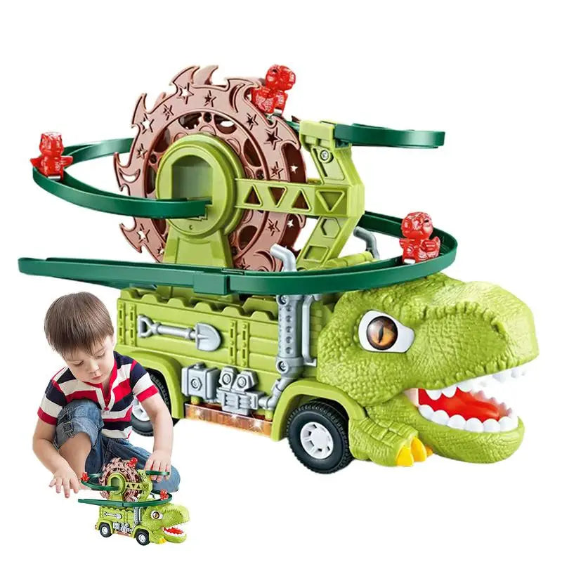 Dino Slide Truck™ - Klettern und Flitzen mit Dinosauriern! - Dinosaurier-Truck