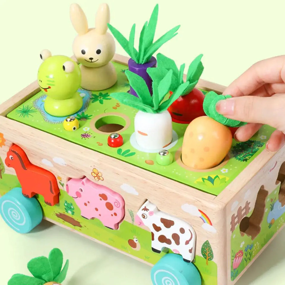 Woods™ - Formenspaß im Bollerwagen - Tiere und Gemüse-Puzzle
