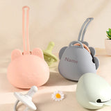 Personalized Pacifier Case – Graviert & praktisch – Personalisierter Schnullerhalter