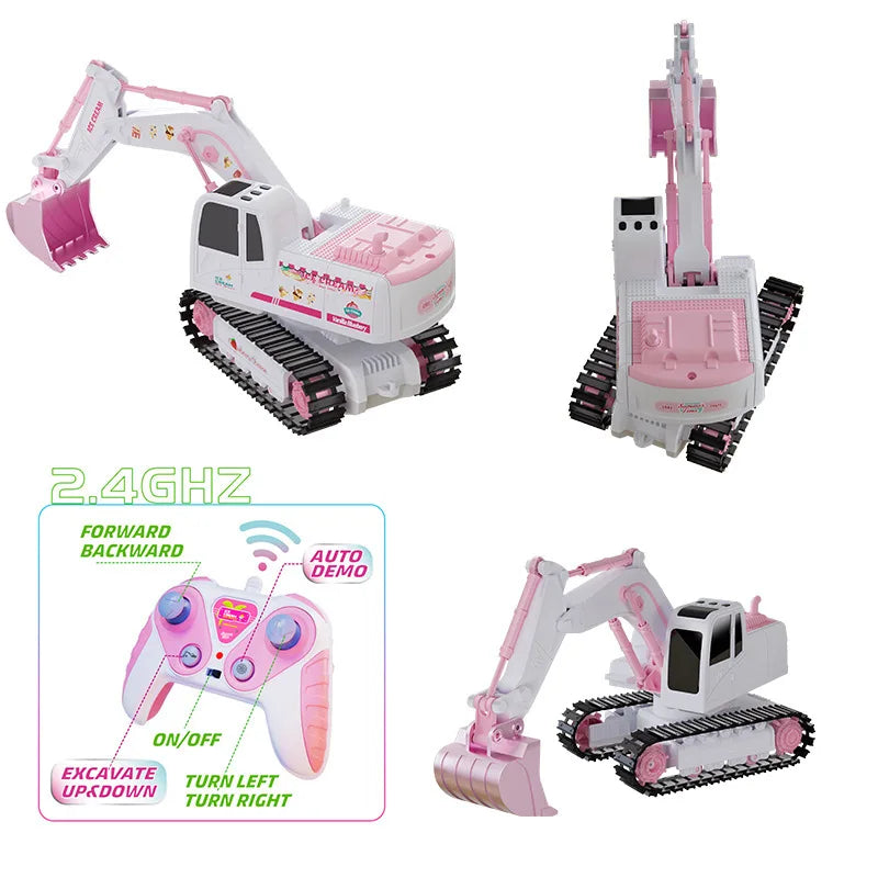 Pink Power Digger™ – Gravesjov for piger - Fjernstyret gravemaskine