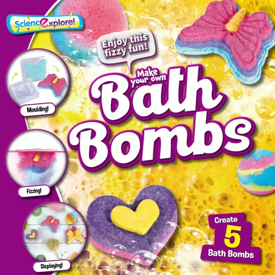 BathBombs – Farbenfroh & lehrreich – DIY-Set für Badebomben