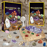 Gemstone Dig Kit – Entdecken & Lernen – Kristall-Ausgrabungsset