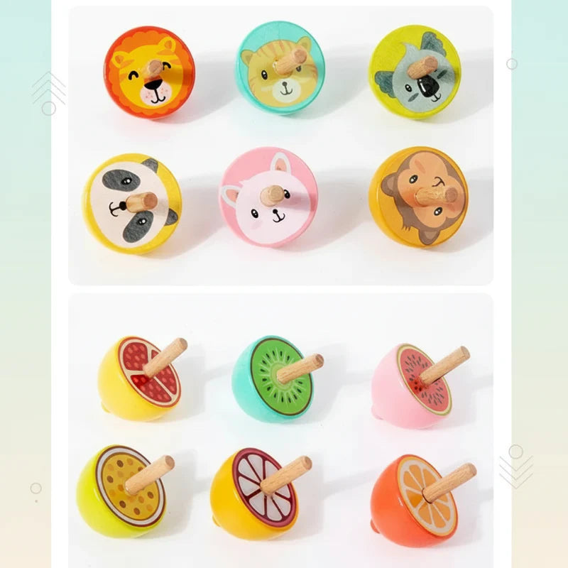 ColorSpin – Holz & Spielzeug – Holz-Fidget-Kreisel