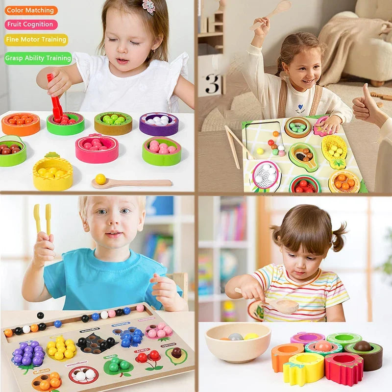 Toddler Clips™ - Frugt- og formmatchning - Sorteringsspil