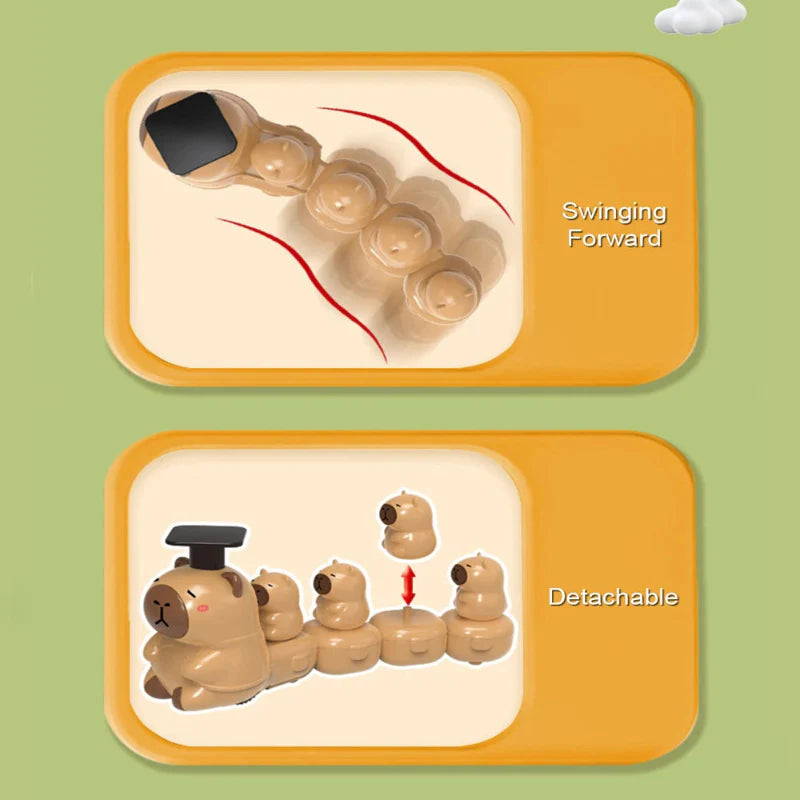 Capybara Train Toy – Verspielt & niedlich – Der geschäftige Zug